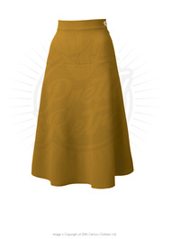 Pretty 40s Yoke Skirt - Gold