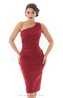 Norma Wiggle Dress in Wine Red