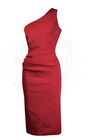 Norma Wiggle Dress in Wine Red