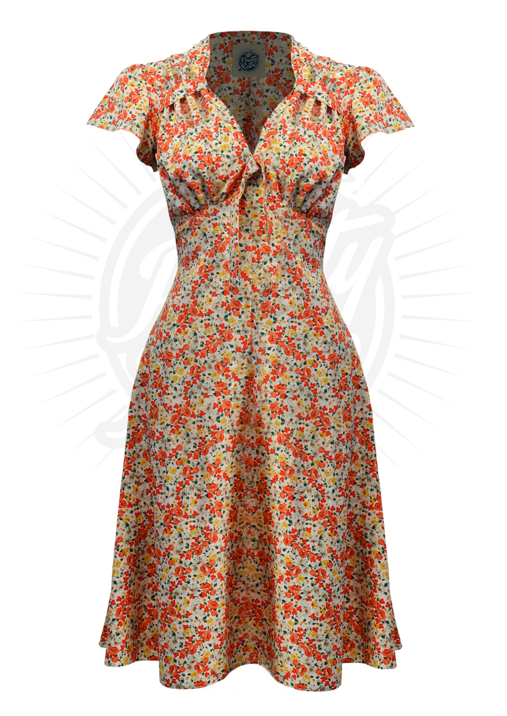 Pretty 40s Style Tea Dress in Ditsy