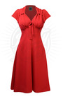 Pretty 40s Tea Dress in Crimson Red