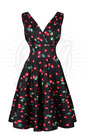 Retro 50s Party Dress in Cherries