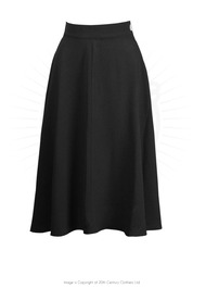 Pretty 40s Classic Swing Skirt - Black