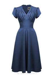 Retro 50s Swing Dress in Airforce